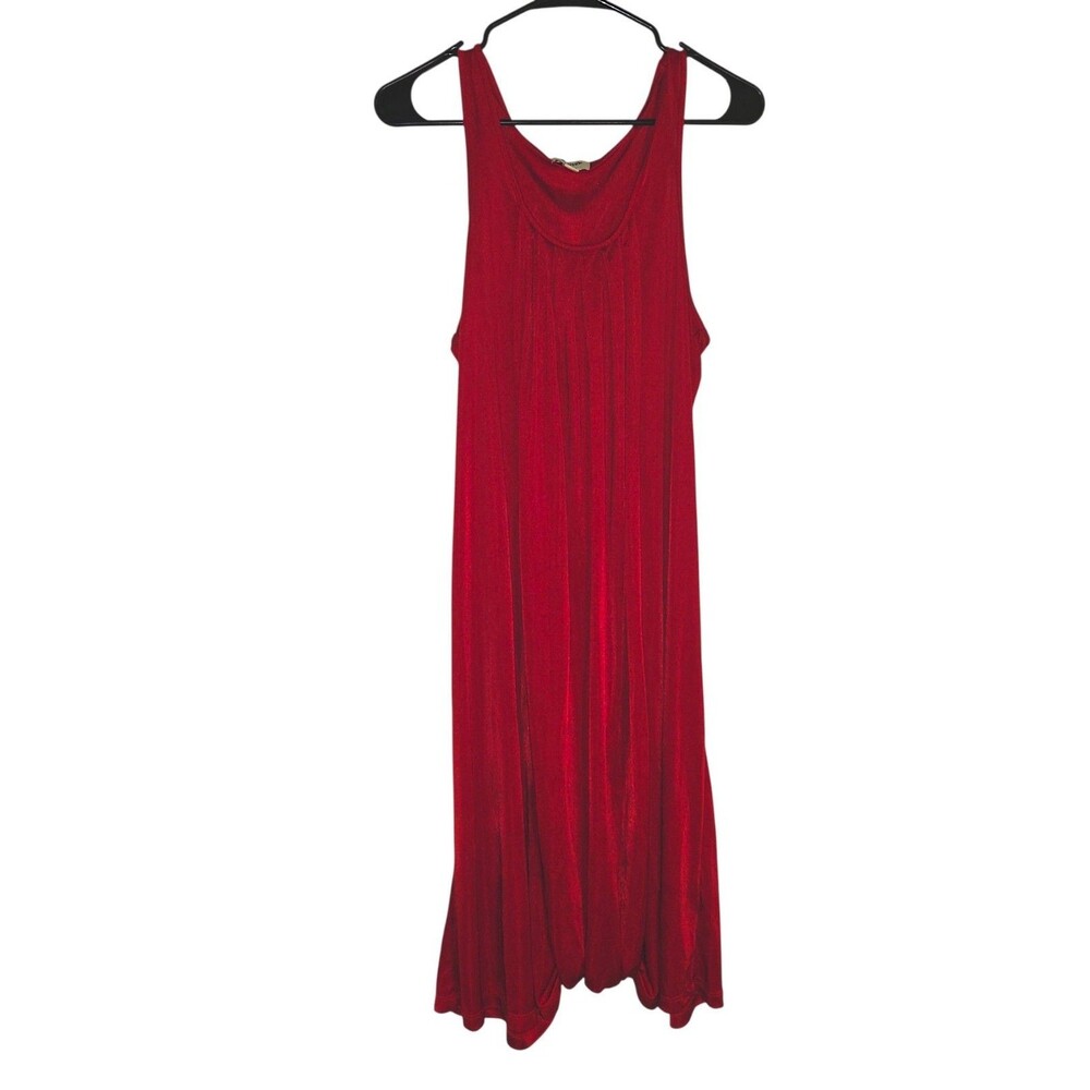 Jean Paul Gaultier for Target Red Draped Dress Formal Sleeveless Glam Size L